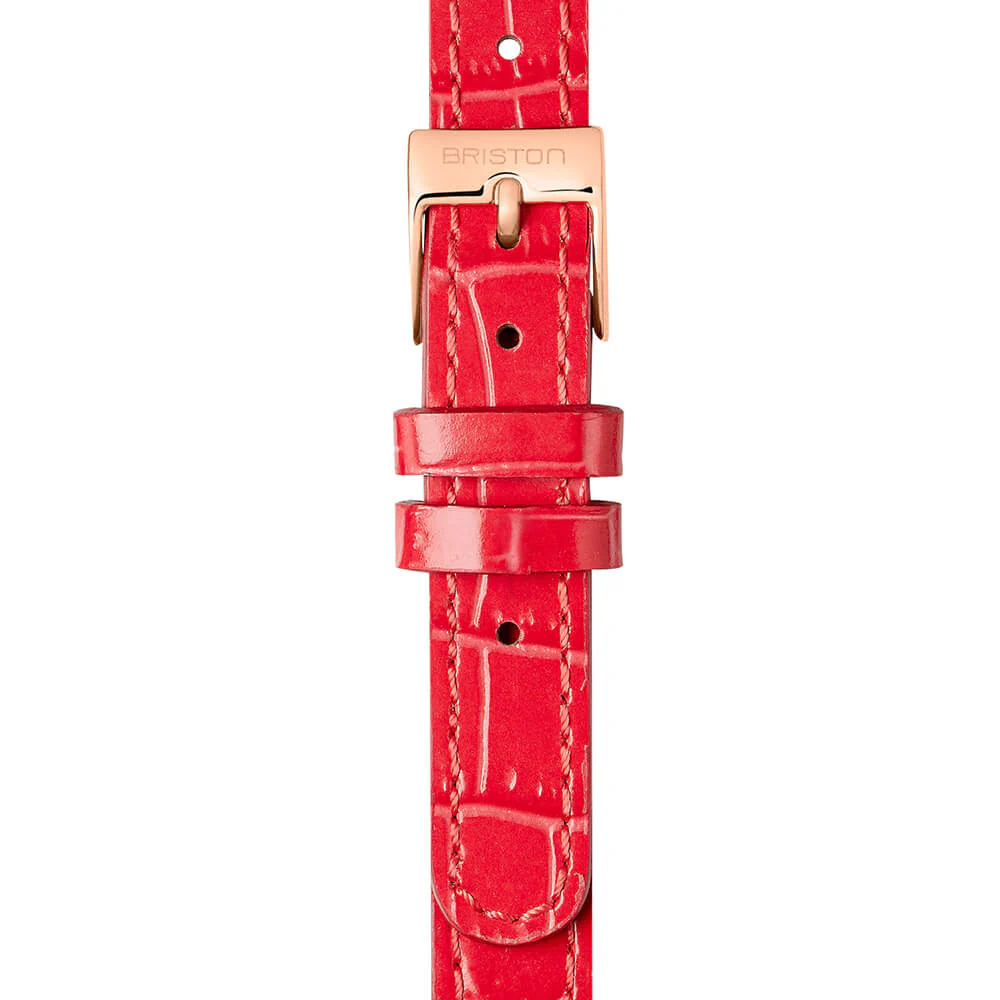 BRACELET CUIR LUXURY 2 BRINS - 12 MM - FUCHSIA - Image 4