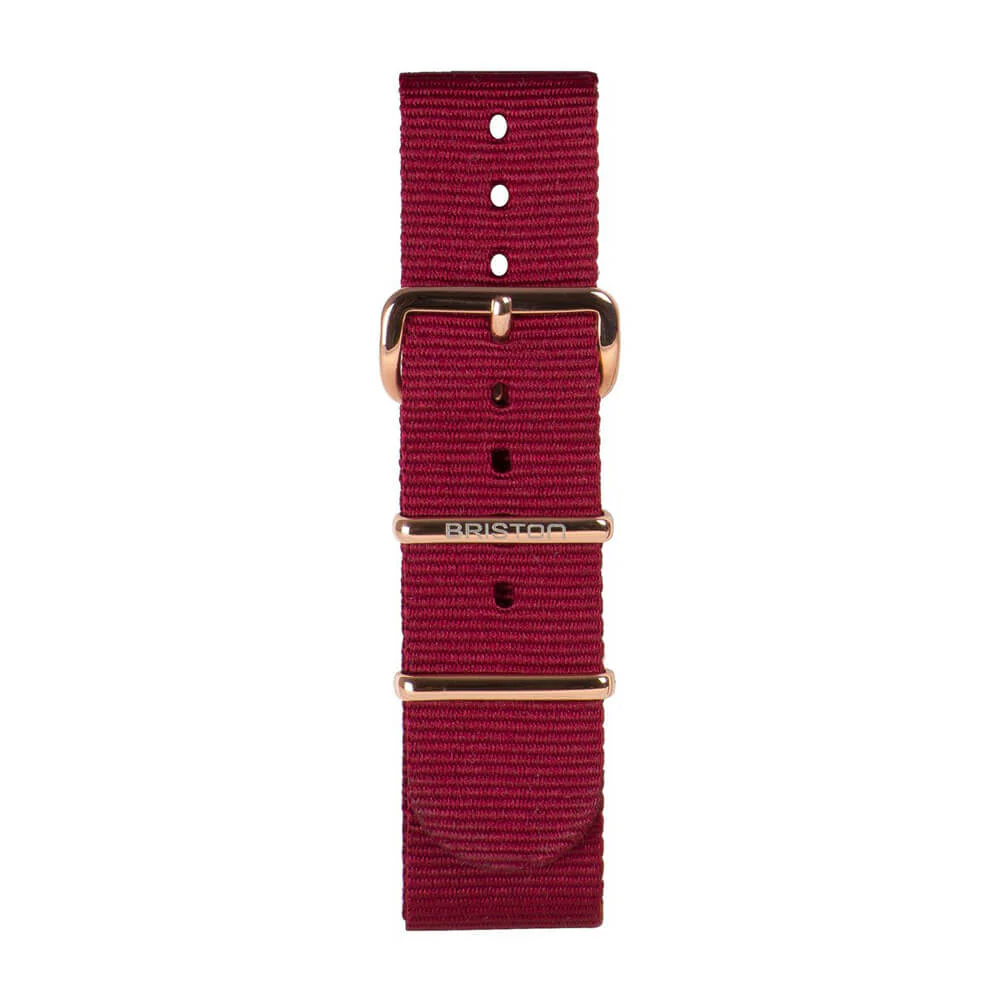 BRACELET TYPE NATO - BORDEAUX - Image 3